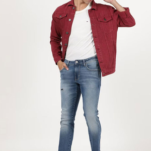 Chaquetas de Mezclilla para Hombre al por Mayor, Personalizadas, Otoñales, a Cuadros, de Color Sólido, 100% Algodón, Ecológicas, Formales, Vintage, de Corte Regular - Product Image 2