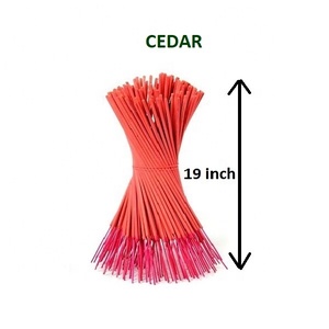 Varillas de incienso de cedro orgánico, de 19 pulgadas varitas de incienso, mejor precio en la India (rojo) - Product Image 1