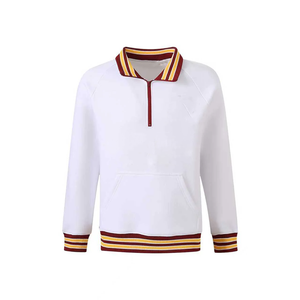 Sweat-shirt décontracté d'hiver en polaire écologique blanc à col zippé personnalisé pour la Fraternité de l'Université Bethune-Cookman, idéal pour la fabrication OEM - Product Image 1