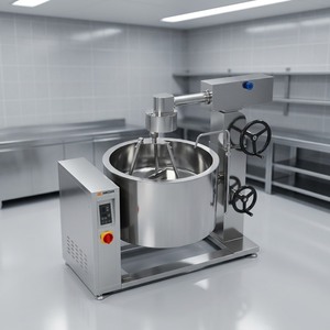 Olla de vapor con caldera giratoria por inducción Amicook 380V/440V, modelo duradero, proceso de cocción eficiente, preparación de comidas, ajustable. - Product Image 5