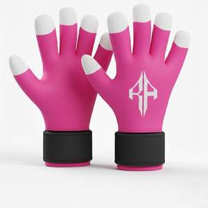 ถุงมือผู้รักษาประตูแบบ unisex วัสดุ PU ระบายอากาศได้ดี ป้องกันนิ้วและนิ้วโป้ง คุณภาพสูง สีตามสั่ง - Product Image 5