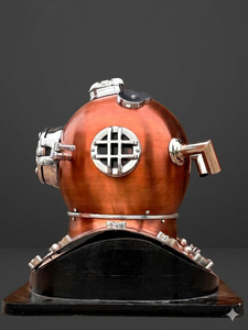 Casco de Buceo Estilo Vintage, Decoración Náutica Marítima, Réplica de Casco de Buzo de Aguas Profundas, Coleccionable Marino Antiguo para Exhibición en el Hogar - Product Image 2