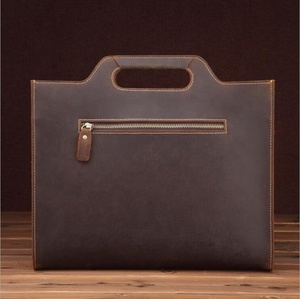 Maletín de Cuero de Alta Calidad para Negocios, Unisex, para Portátil, Color Marrón, Diseño Personalizado - Product Image 6