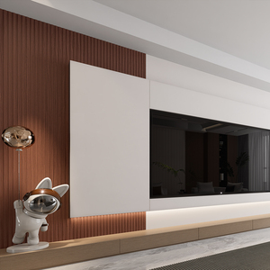 En promotion : Panneau composite bois-plastique écologique rainuré pour revêtement mural WPC pour hôtel - Product Image 2