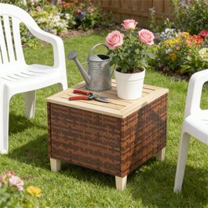 Tavolino da esterno marrone per terrazza e giardino - Solo tavolo - Product Image 4