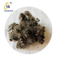 Vietnams Größter Hersteller: 15D*51mm Braune Hohle Konjugierte Recycelbare Polyester-Stapelfaser, Flammhemmend und Silikonisiert