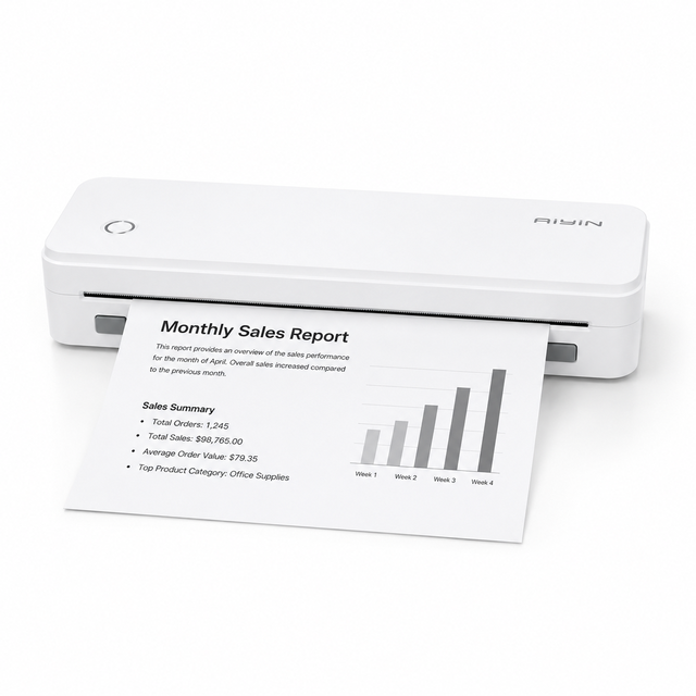 Portable A4 Thermal Printer Manufacturer Wireless USB Inkless Mobile Document Printer OEM ODM Wholesale