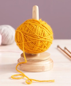Wooden Yarn Holder Yarn Stand Rotating Ball Winder <b>Knitting</b> Crochet Thread Organizer for Handcrafts Use - Product Image 4