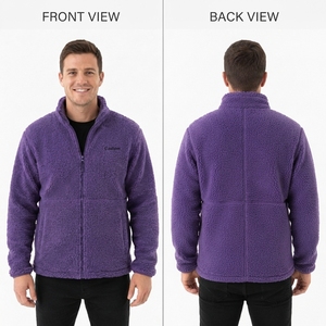 Servicio OEM de Logotipo Personalizado, Talla OEM, Fabricante de Marca Privada, Chaqueta Sherpa Premium para Hombre, Forro Polar Cálido, Ropa Exterior Informal - Product Image 6