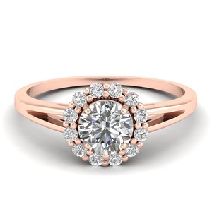 Bague de fiançailles REYES en or massif 14 carats avec diamant rond de 1,1 carat, certifiée IGI, bijoux fins pour femmes - Product Image 1