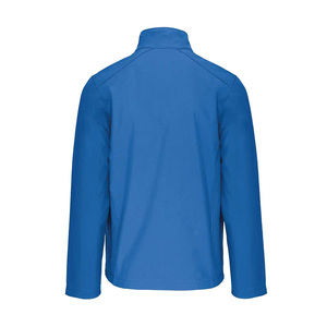 Chaqueta de Forro Polar Azul para Hombre, Cuello Alto, Cierre de Cremallera, Resistente al Viento, Informal, para Otoño, Corte Regular, Color Sólido, Exterior de Poliéster - Product Image 4