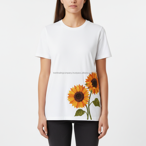 T-shirt unisexe d'été 100 % coton personnalisé avec logo, anti-boulochage, épais, haute qualité, vente en gros - Product Image 6