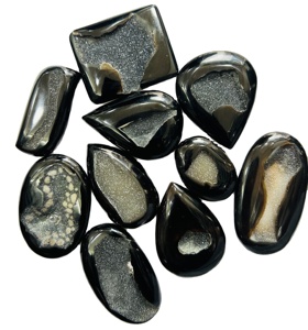 AAA+ Quality Natural <b>Black</b> <b>Onyx</b> Diamond Druze Cabochon Customized Size Loose Gemstone for Jewelry Making New <b>Black</b> <b>Onyx</b> Stone - Product Image 2