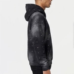 Artículo Más Vendido, Sudadera con Capucha y Estampado de Puntos Negros para Hombre, con Logotipo Personalizado, Corte Regular, Felpa de Algodón, Ropa Casual de Otoño - Product Image 3