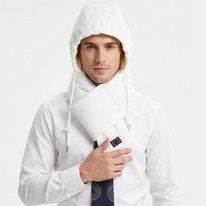 Wholesale In Stock Products Winter Unisex 5V Electric <b>Heating</b> <b>Scarf</b> with a Hidden Hood and Ear <b>Heating</b> Pads - Product Image 1