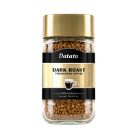 Offre Spéciale Café Instantané Datafa / Café Instantané en Poudre Torréfaction Foncée Originale 190g avec Sucre Première Qualité Faible Teneur en Brix / OEM ODM