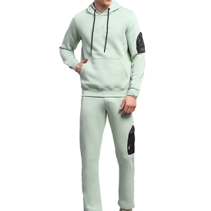 Survêtement pour homme à manches longues, à capuche, décontracté, uni, de haute qualité, écologique, respirant, vente en gros - Product Image 1