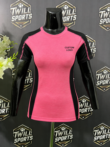 Camiseta Deportiva Personalizada para Mujer, de Secado Rápido, Transpirable, para Correr, Gimnasio, Entrenamiento, Ropa Deportiva Activa, con Bloques de Color - Product Image 3