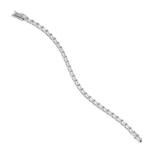 REYES High Quality 925 Sterling <b>Silver</b> 8.34Ct Emerald Cut Moissanite Tennis <b>Bracelet</b> Birthday Gift For Women Fine Jewelry - Product Image 3