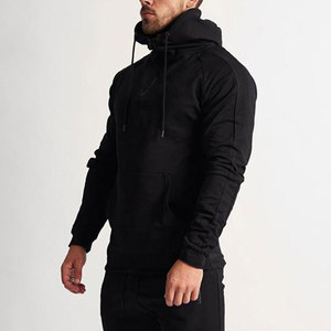 เสื้อฮู้ดผู้ชายแขนยาวแบบซิปครึ่งตัว ผ้าฝ้ายฟลีซ มีกระเป๋าสองข้าง สไตล์ใหม่ ขายส่ง - Product Image 3