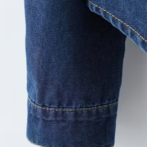 Sudadera con Capucha de Mezclilla para Mujer, Personalizada, Informal, Transpirable, de Manga Larga, con Cierre de Botones, para Invierno, con Servicio OEM - Product Image 6