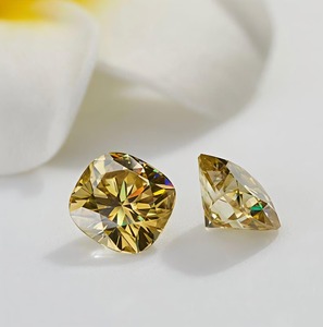 ขายส่งเพชรทรงสี่เหลี่ยมขนาด 1 กะรัต สีเหลือง IF IGI Certified CVD Lab Grown Diamond 3EX เครื่องประดับชั้นดี แหวนหมั้น ผู้จัดจำหน่ายเพชร - Product Image 1