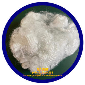 15D HD Blanco Reciclado Holow Sin Silicona de proveedor vietnamita Vikohasan Fabricante para la fabricación de colchas, sofás e interiores de automóviles - Product Image 5