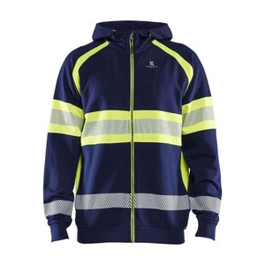 เสื้อโค้ทกันน้ำสะท้อนแสงสำหรับผู้ชาย เสื้อกันหนาวแบบ Hi-Vis สำหรับงานก่อสร้าง งานรักษาความปลอดภัย เสื้อแจ็คเก็ตกันลม รุ่น 2026 - Product Image 4