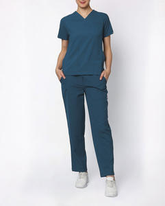2026 Top Selling Hospital Uniforms Medical Breathable Scrubs <b>Nurse</b> Short Sleeve New Color Unisex Scrub Jumpsuit Set Polyester - Product Image 1