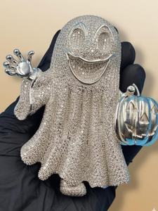 Colgante Personalizado de Moissanita Fantasma, Pasa el Test de Diamantes, Plata de Ley 925, Chapado en Oro Blanco de 14K, Regalo de Halloween, Joyería Hip Hop - Product Image 2