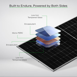 Modules solaires bifaciaux demi-cellules de type N de la série Elite à haute efficacité, 23,71 % d'efficacité, 645 watts, guide complet électrique - Product Image 6