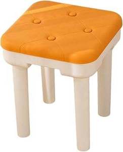 HALO Multifunctional Stackable PP <b>Plastic</b> <b>Stool</b> with Upholstered Cushion Modular Low Seat Outdoor Camping Indoor Living Room - Product Image 2