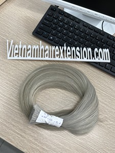 Extensions de cheveux vierges Remy 100% humains, double épaisseur, toutes couleurs, lisses, en vrac, origine Vietnam, qualité russe - Product Image 6