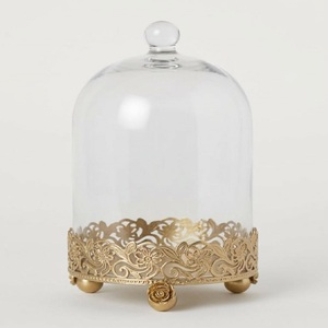 Luxury Clear <b>Glass</b> <b>Cake</b> <b>Stand</b> with <b>Glass</b> Dome Lid Dessert Display <b>Stand</b> & Wedding Dessert Display - Product Image 5