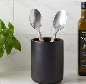 Wooden Handle Stainless Steel Spoons Set Minimalist Design Dishwasher Safe Flatware For <b>Camping</b> <b>Kitchen</b> Dining And Daily Use - Product Image 4