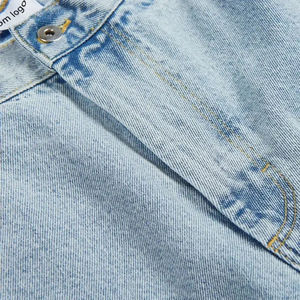 Shorts en jean pour homme, coupe décontractée, en coton, style classique délavé, streetwear décontracté, longueur genou, bas de tenue d'été - Product Image 5