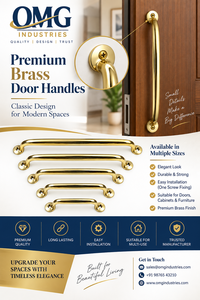 premium solid brass polish finish <b>T</b> <b>bar</b> door <b>handle</b> - Product Image 4