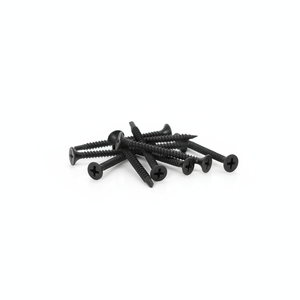 Vis en acier au carbone noir classe 8.8, métriques/pouces, à filetage grossier, tête cylindrique, finition phosphatée, à empreinte Phillips, marque PDC, pour fixation de plaques de plâtre - Product Image 2