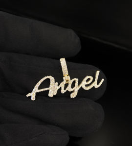 Pendentif Hip Hop personnalisé en CZ effet goutte de glace - Product Image 3