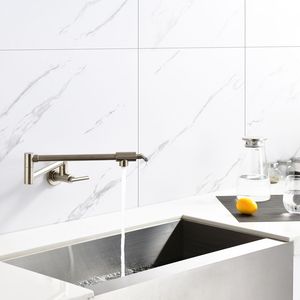 Rubinetto da cucina pieghevole a parete per riempimento pentole, modello D0100HXUP1P - Product Image 3