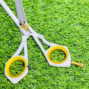 Ciseaux de coiffure professionnels en acier inoxydable et ensemble de ciseaux à effiler pour barbier avec pointe de précision ultra-affûtée - Product Image 3