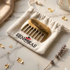 Outil de coiffure professionnel Senoras Kansa Comb |   Masseur pour le cuir chevelu raffermissant la peau |   Massage corporel |   Manuel, non électrique, portatif | - Product Image 2