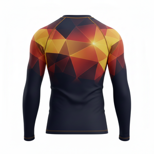 Camiseta de compresión duradera sublimada al por mayor para hombres, mujeres y niños, para entrenamiento de MMA, BJJ, Jiu Jitsu No-Gi, traje de baño personalizado - Product Image 2