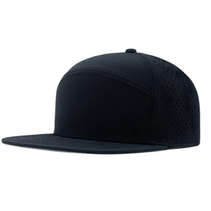 Unisex 6-Panel Snapback <b>Cap</b> Solid Color Mesh Breathable Adjustable Flat Brim Baseball Hat for Adults Casual Spring Summer Wear - Product Image 2