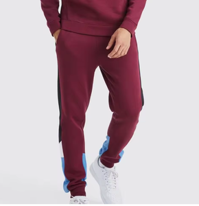 Conjunto Deportivo de Dos Piezas para Hombre, Sudadera con Capucha y Pantalones Deportivos, Estilo Urbano, con Bloques de Color, Logotipo Personalizado - Product Image 3