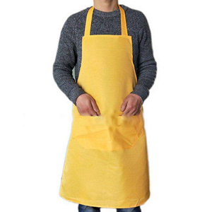 Vente flash : Tablier de chef unisexe de qualité supérieure, 65% polyester, 35% coton, taille/couleur/logo personnalisables, service OEM/ODM, uniformes - Product Image 3