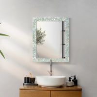 Miroir mural moderne en os incrusté, grande taille, pour mariage, salle de bain, salon, couloir et chambre à coucher – Décoration intérieure tendance