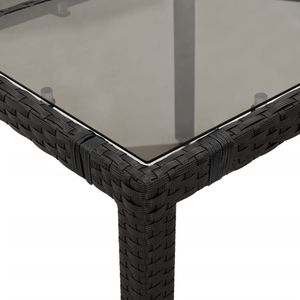 Conjunto de Bistro Negro y Crema para Jardín, Muebles de Comedor para Exteriores - Product Image 6