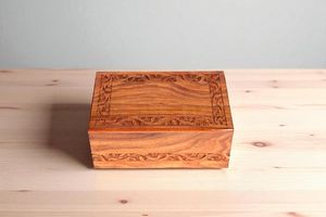 Caja de Almacenamiento de Madera Premium, Caja Organizadora de Madera Maciza Natural/Bambú con Tapa para Joyería, Embalaje de Regalos y Decoración del Hogar - Product Image 4