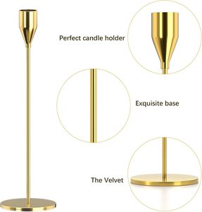 Elegant Metal Handmade Portable Wedding Candle Stand Home Dcor Romantic Lighting Festive Decoration <b>Table</b> <b>Centre</b> Piece Styling - Product Image 5